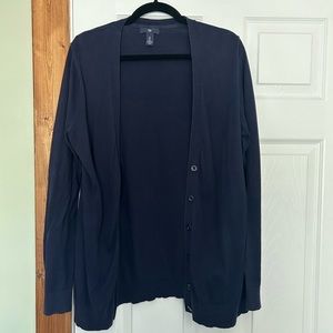 Gap Button Up Navy Cardigan